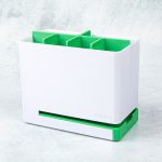 Large anti mould bathroom toothbrush caddy green
