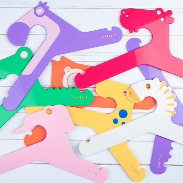 Girls set of clothes hangers multiple colours