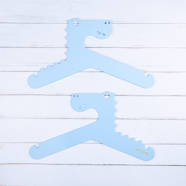 cute light blue dinosaur shaped Kids hanger