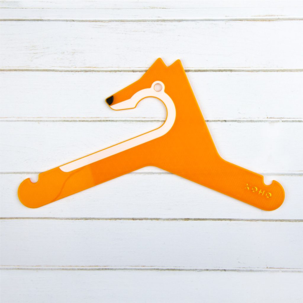 designer Kids hanger orange fox