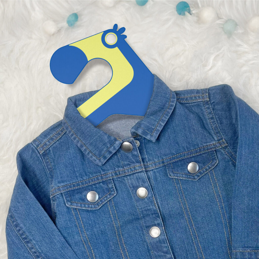 kids cloth hanger with a jacket