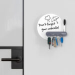 wall key holder magnetic whiteboard round