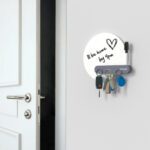 wall key holder magnetic whiteboard round