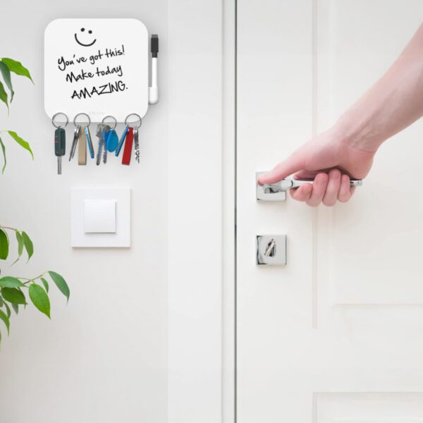 wall key holder magnetic whiteboard square